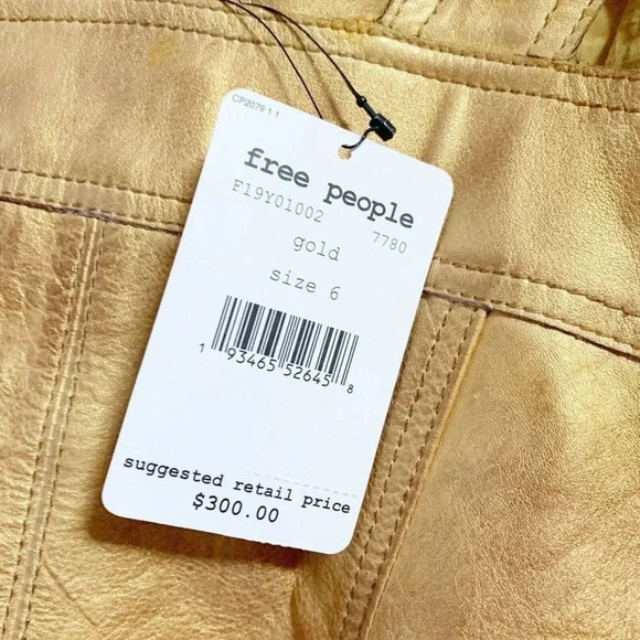 Free People Size 6 Sleeveless Goldie Leather Mini Dress NEW! - Picture 8 of 9